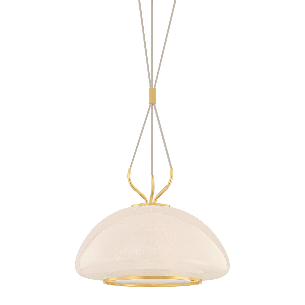 Baudette Single Light Pendant, 13.5" H x 18" W x 18" D