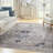 Jolien Machine Washable Persian Ivory Blue Area Rug-770829347