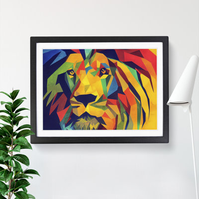 Abstract Lion Vol.3 - Framed Print