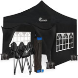 SUNMER 3m x 3m Steel Pop-Up Gazebo with Walls