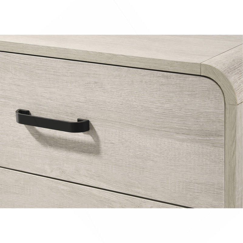 Meuble de rangement en bois blanc antique antique 1 pièce avec 5 tiroirs