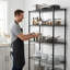 Étagères grillagées réglables robustes - Supports de rangement en métal résistant à la rouille pour le garage et le garde-manger-130057461