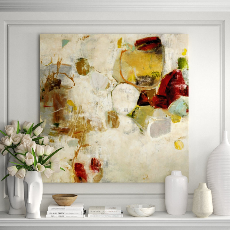 Sunday Afternoon Painting by Emma Brooks, 24" H x 24" W x 1.5" D, Brush Gel