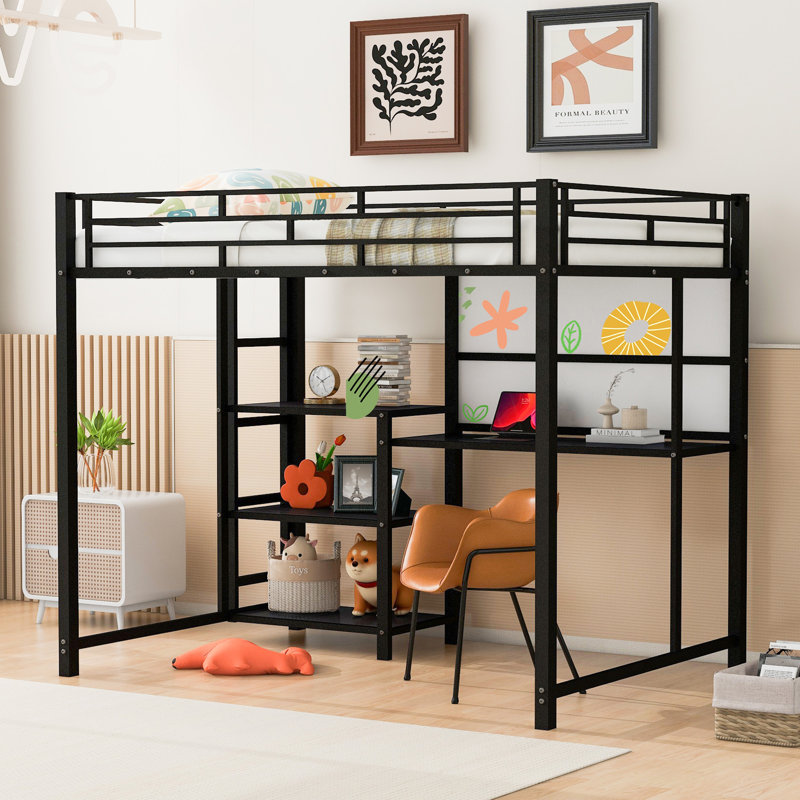 Plateforme de rangement Adasyn, Double, Noir
