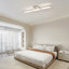3-Light 86cm Dimmable LED Flush Mount