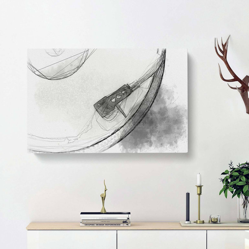Needle Of The Turntable In Abstract - Wrapped Canvas, 40cm H x 60cm W x 3cm D