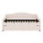 Teddy Fleece Day Bed Frame With Solid Wood Slats,LED Light And Trundle-666600148