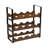 12 Bottle Rustic 3 Tier Stackable Wine Rack Freestanding Organizer