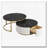 Round Nesting Coffee Table Fluted with Drawer-889376335