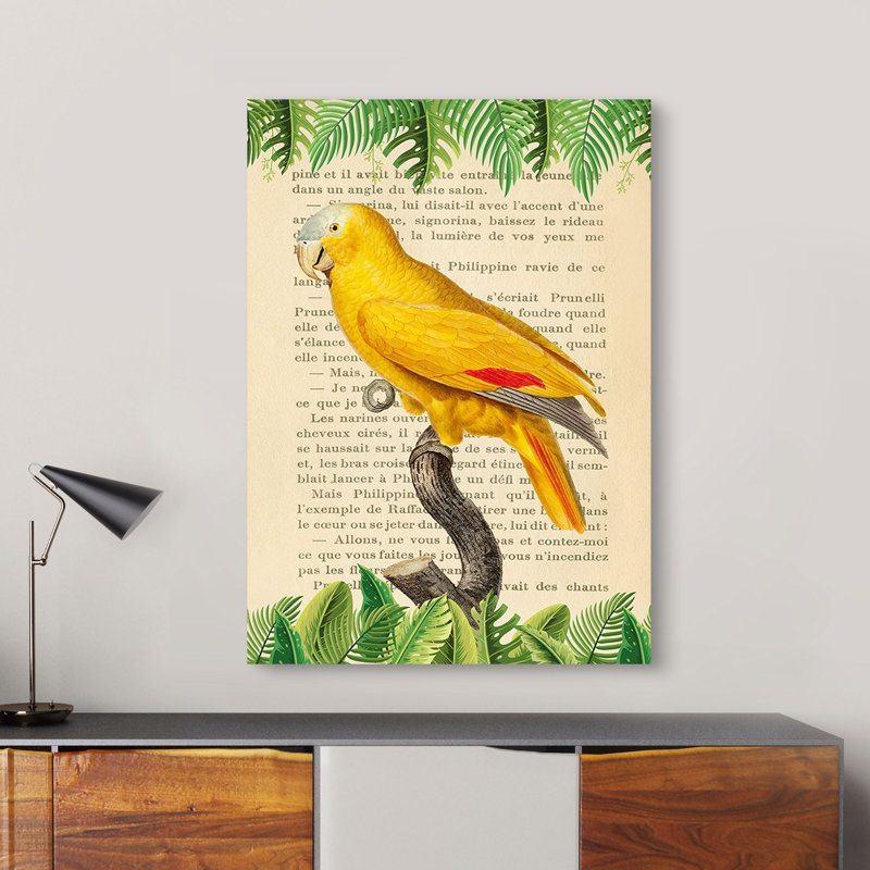 The Blue-Fronted Parrot, After Levaillant by Stef Lamanche - Wrapped Canvas Print, 70cm H x 50cm W x 4cm D