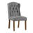 Vasso 18 " H Tufted Linen Upholstered Rubberwood Solid Wood Parsons Chair-1182461599