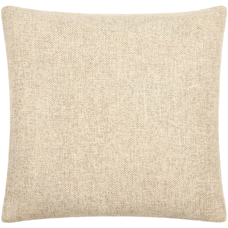 Housse de coussin Kamaili, Beige, Housse de coussin seulement - sans coussin, H 20 po x l 20 po