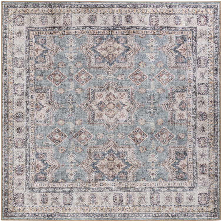 Marquavius Performance Chenille Floral Indoor Rug