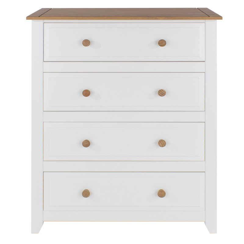 Appaloosa White 4 Drawer painted Chest of Drawers