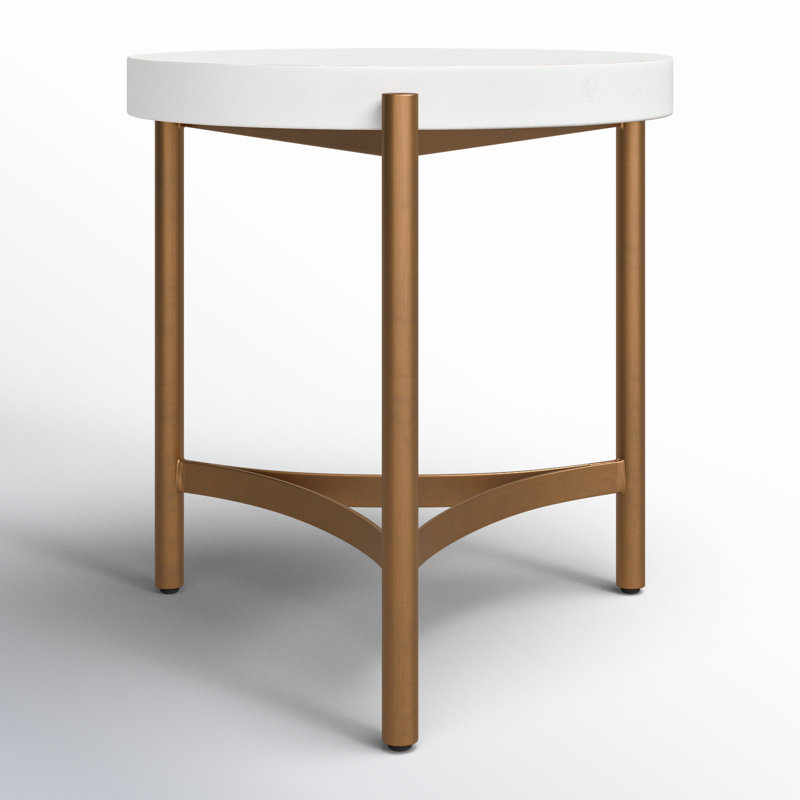 Peleg Concrete Top End Table