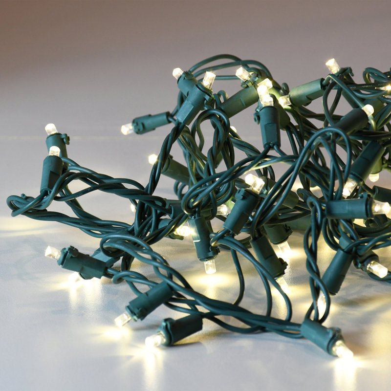 Guirlande électrique à DEL avec 70 ampoules, Blanc chaud