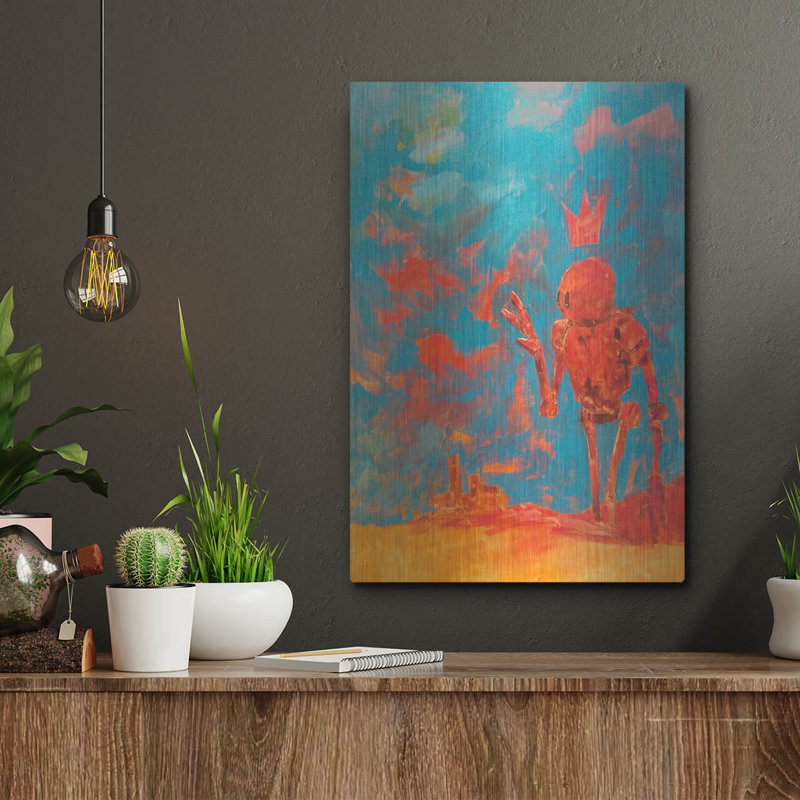 «See ya Late» Craig Snodgrass, art mural en métal, 12 po x 16 po, H 16 po x l 12 po