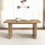 Table de salle à manger moderne pour 6 à 10 personnes, table de cuisine en bois avec double piédestal robuste, table de salle à manger en bois pour la salle à manger