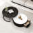 Round rock slab coffee table combination-110823810
