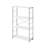 Modern Design Bookshelf with Sturdy Metal Frame