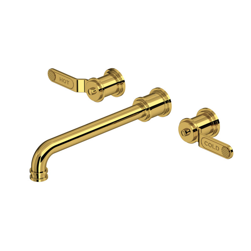 Armstrong Wall Mount Tub Filler Trim, Unlacquered Brass
