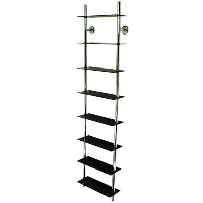 Glass 168 cm H Multimedia Storage