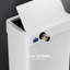 Poubelle en acier inoxydable à capteur de mouvement 21,1 gallons, poubelle automatique, couvercle à fermeture en douceur, pour la cuisine, le bureau, le véhicule récréatif, la chambre à coucher et le salon (blanc)-103356994-103356995