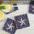Lark Manor™ Bandana 4-Pack Tumbled Tile Coaster Set