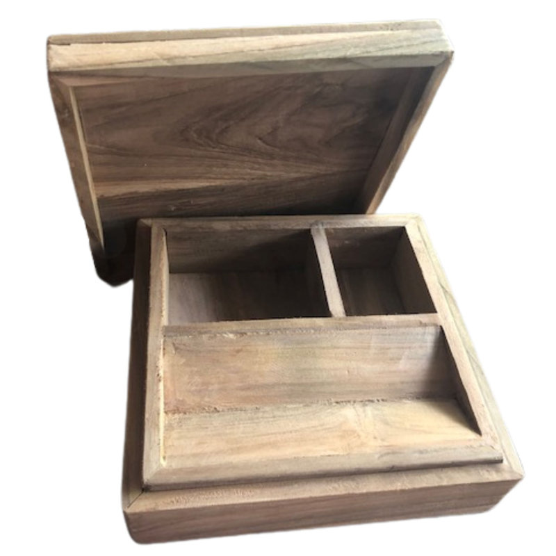Solid Wood Desk Organiser