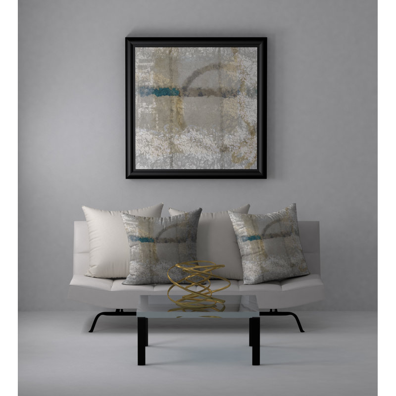 Housse de coussin carrée et encart Famous, 24 po x 24 po