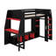 Lit mezzanine avec bureau Gaming
