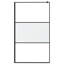 44.5'' - 45.3'' W x 76.8'' H Fixed Glass Panel with Frosted Glass-82829853