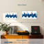 "Dynamic Abstract Wave", ensemble de 3 reproductions sur toile par Daniel P-93060724