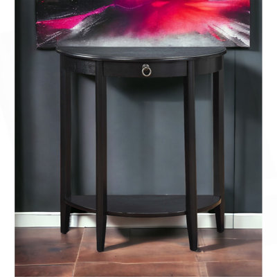 Justino II Black Finish Console Table