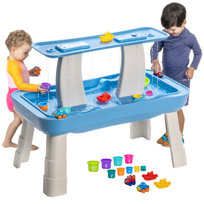 GoSports Water Table with Pump for Toddlers Ages 1.5 - 4 Years - Outdoor Water Play Table for Kids with Integrated Circulating Water Pump by GoSports