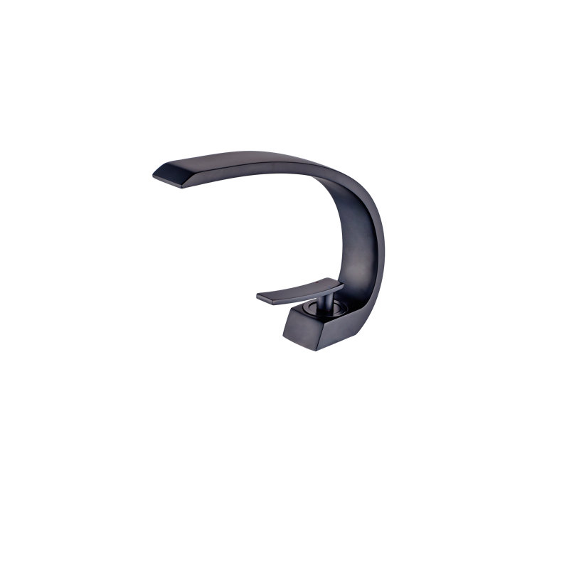 Single-Hole Bathroom Faucet, Matte Black
