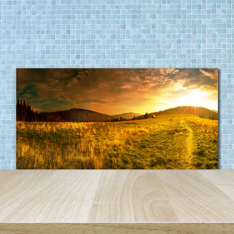 50cm W x 100cm L Glass Peel and Stick Panel