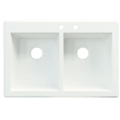 Évier de cuisine à double cuves l 33 po x l 22 po Radius