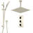 Liverpool Ceiling Mount Thermostatic Rainfall Shower Set