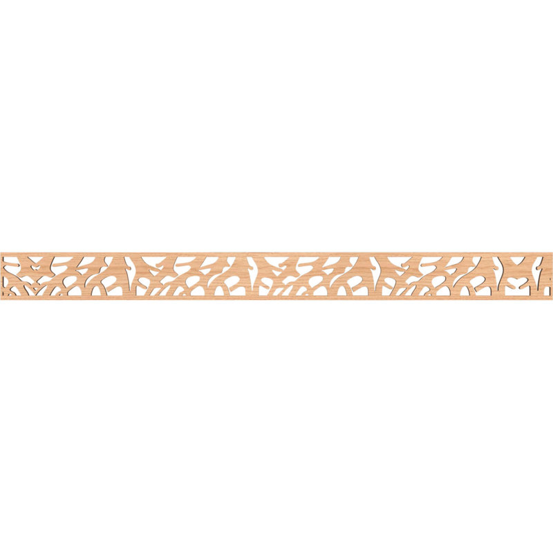 Moulure Manton, Noyer blanc, H 4 po x l 46,375 po x P 0,25 po