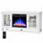Fireplace TV Stand for TVs up to 65" with Adjustable LED Flame & Remote Control