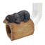Black Bear Gutter Guardian Downspout Statue