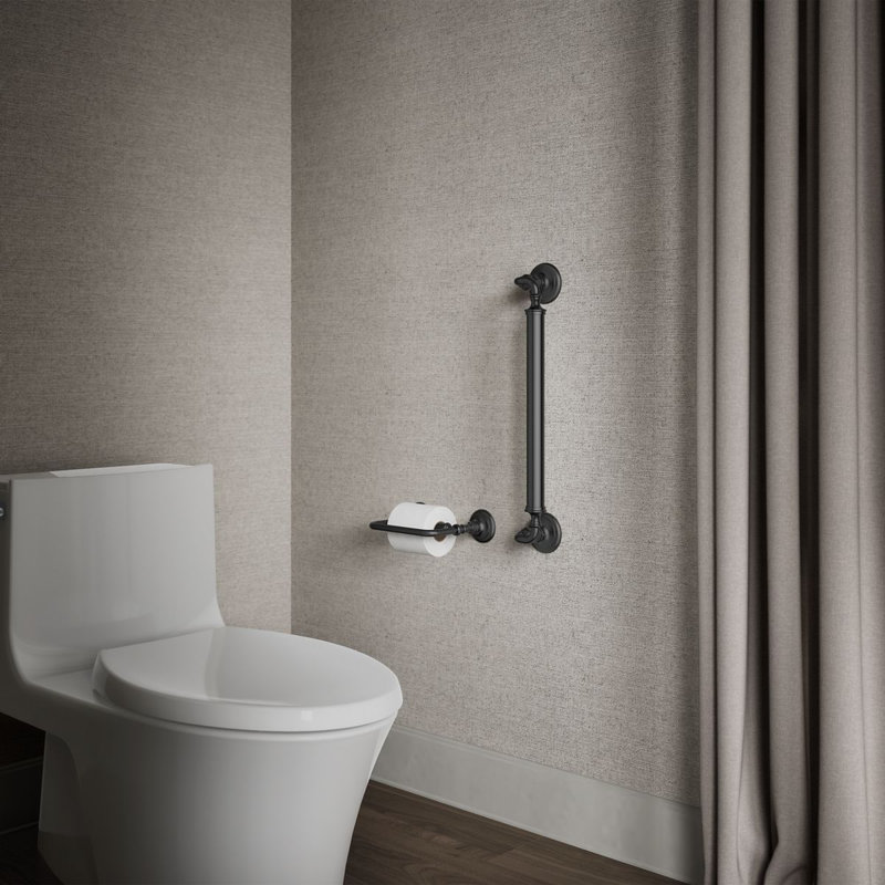 Kohler Artifacts Grab Bar, 18"W, Matte Black