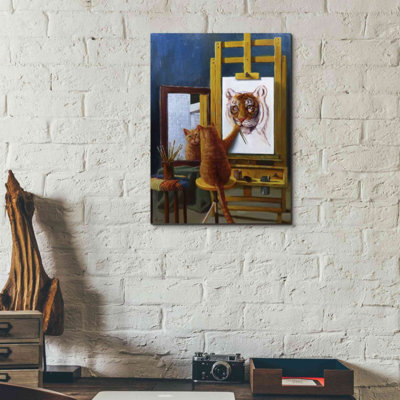 «Norman Catwell» par Lucia Heffernan, impression sur toile tendue