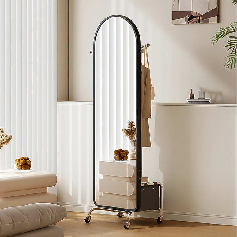 Recon Furniture 17.72'' Stainless Steel Rolling Clothes Racks /Garment ...