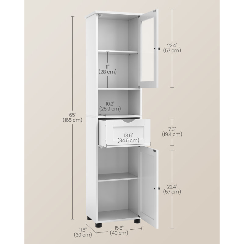 Armoire à linge autoportante Lenward