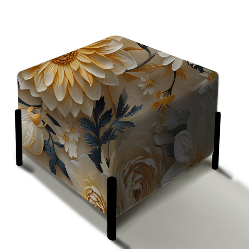 Paiva - Floral Square Ottoman