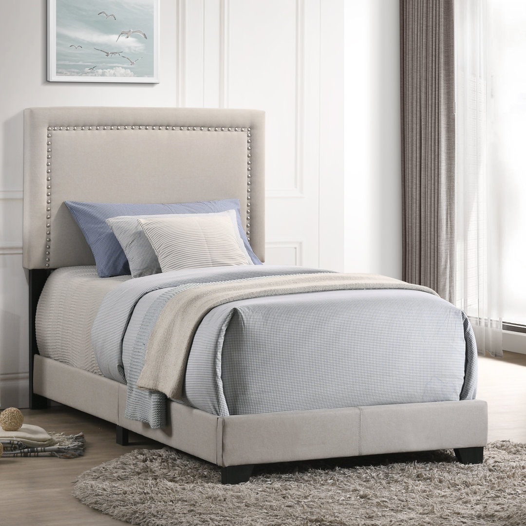 Menara Upholstered Low Profile Standard Bed Alwyn Home 