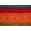Tapis oriental rayé rouge Gabbeh 8