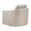 Fauteuil pivotant moderne, revêtement en cuir taupe, confort luxueux, meuble en bois massif, 1 pièce-1115553647